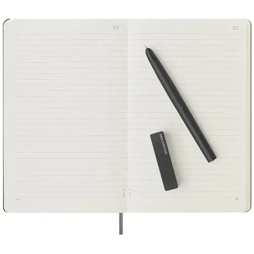 Set per scrittura Moleskine Smart 2.0 con block notes a righe e penna smart con caricabatterie magnetico