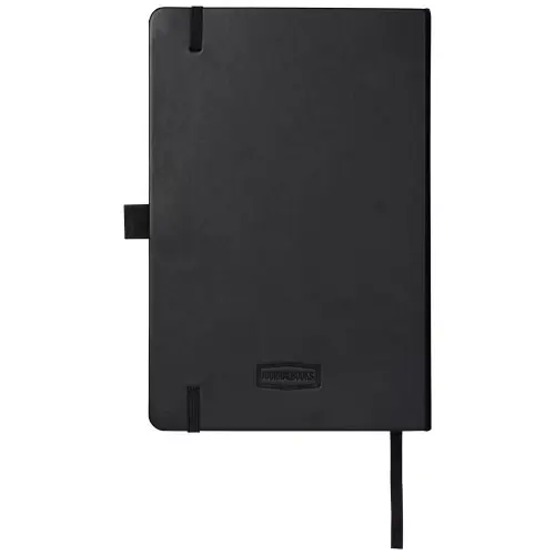 Block note A5 copertina in similpelle 96 fogli di carta a righe color crema da 80gr e tasca posteriore