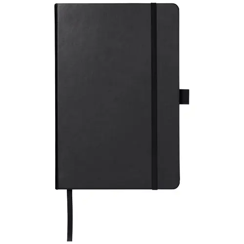 Block note A5 copertina in similpelle 96 fogli di carta a righe color crema da 80gr e tasca posteriore