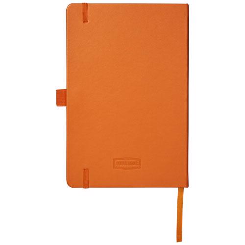 Block note A5 copertina in similpelle 96 fogli di carta a righe color crema da 80gr e tasca posteriore