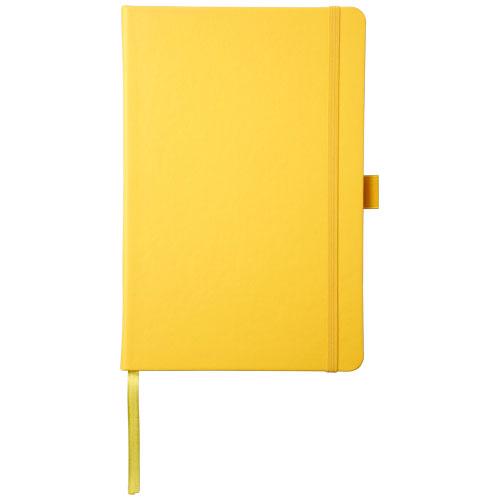 Block note A5 copertina in similpelle 96 fogli di carta a righe color crema da 80gr e tasca posteriore