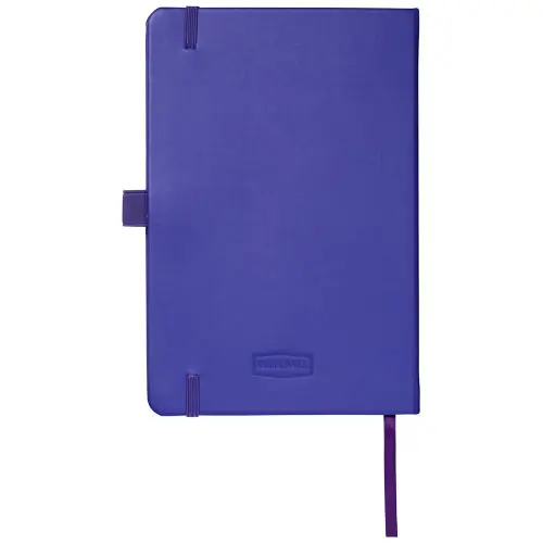 Block note A5 copertina in similpelle 96 fogli di carta a righe color crema da 80gr e tasca posteriore