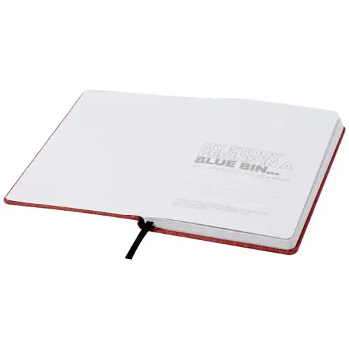 Block note A5 con copertina in tessuto PET riciclato con fogli in carta riciclata a righe portapenne segnalibro e custodia di cartone