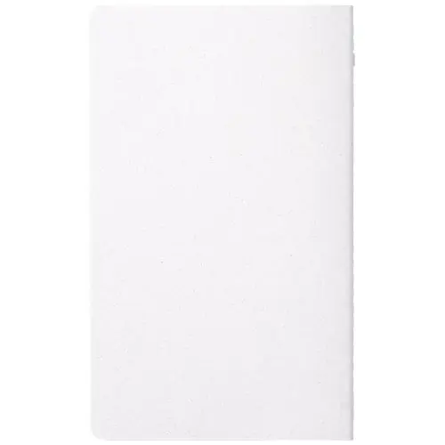 Block note con copertina realizzata con materiali da fonti responsabili fogli a righe 20.5x12.3 cm made in Italy