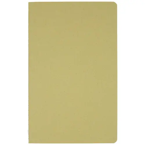 Block note con copertina realizzata con materiali da fonti responsabili fogli a righe 20.5x12.3 cm made in Italy