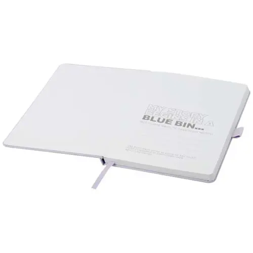 Block note A5 con fogli a righe certificati FSC in carta riciclata con copertina in RPET