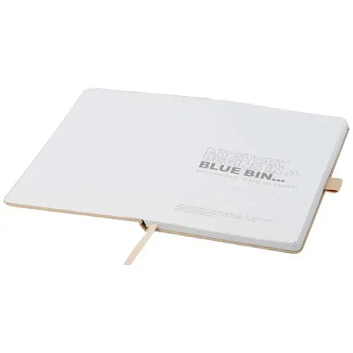 Block note A5 con fogli a righe certificati FSC in carta riciclata con copertina in RPET