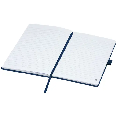 Block note A5 con fogli a righe certificati FSC in carta riciclata con copertina in RPET