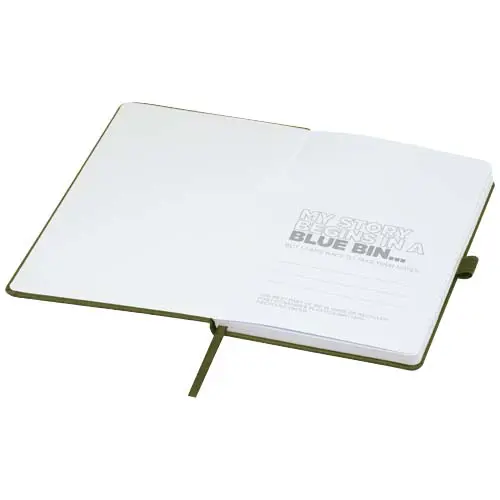 Block note A5 con fogli a righe certificati FSC in carta riciclata con copertina in RPET