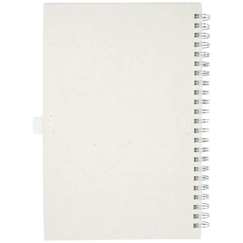 Block note a spirale A5 con pagine a righe realizzato con cartoni del latte riciclati