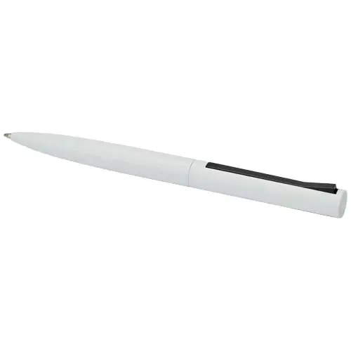 Penna a sfera con parte superiore in plastica riciclata e parte inferiore in alluminio riciclato refill nero