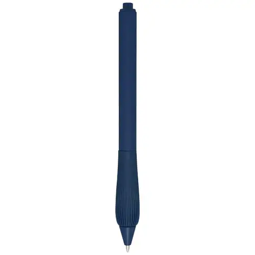 Penna a sfera in ABS riciclato fusto gommato e impugnatura in TPR refill blu