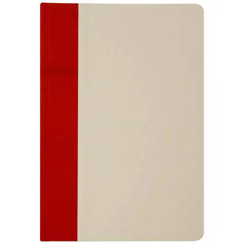 Block note A5 con copertina rigida in plastica riciclata e plastica derivante dalla canna da zucchero fogli a righe