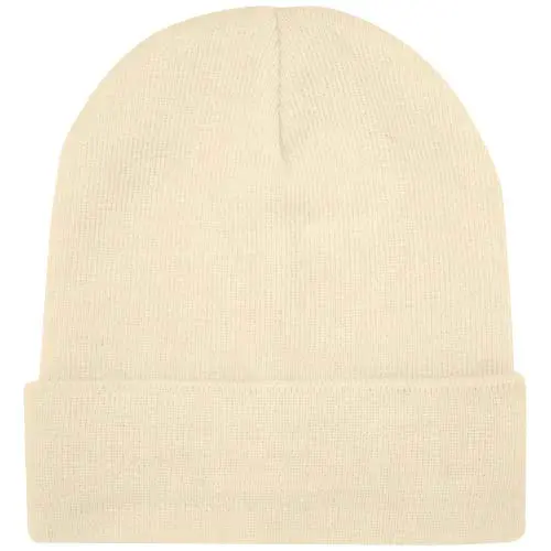 Berretto con doppio risvolto e maglia a costine 100% acrilico