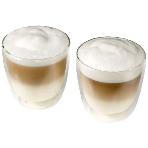 Set di 2 tazze da cappuccino in vetro 200ml