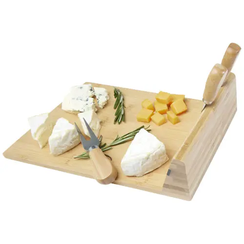Tagliere e utensili magnetici per formaggio in bambù
