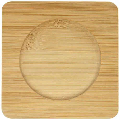 Set di 2 tazze in vetro a doppia parete da 350 ml con sottobicchiere in bambù