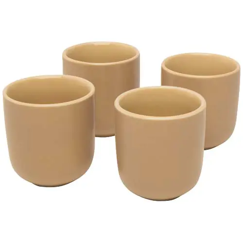 Set di 4 tazzine per espresso in ceramica da 90ml