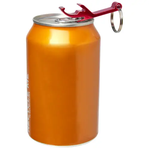 Portachiavi in alluminio con apribottiglie 