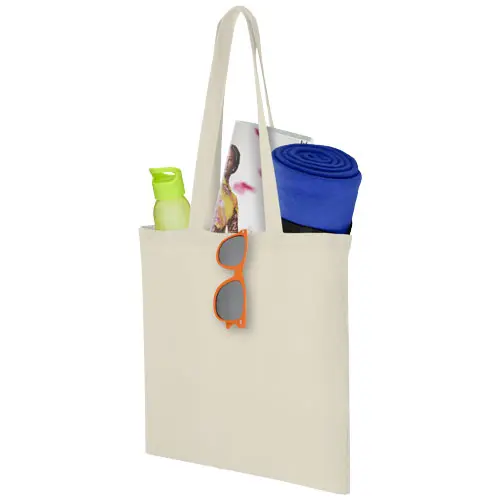 Shopper in cotone con manici lunghi da 100gr 38x42cm