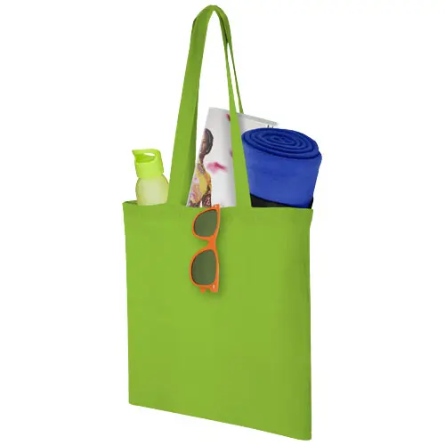 Shopper in cotone con manici lunghi da 100gr 38x42cm