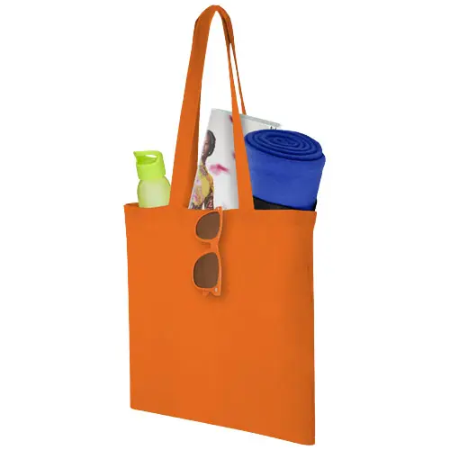 Shopper in cotone con manici lunghi da 100gr 38x42cm
