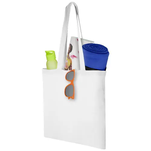 Shopper in cotone con manici lunghi da 100gr 38x42cm