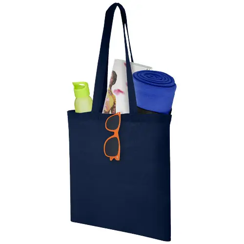 Shopper in cotone con manici lunghi da 100gr 38x42cm