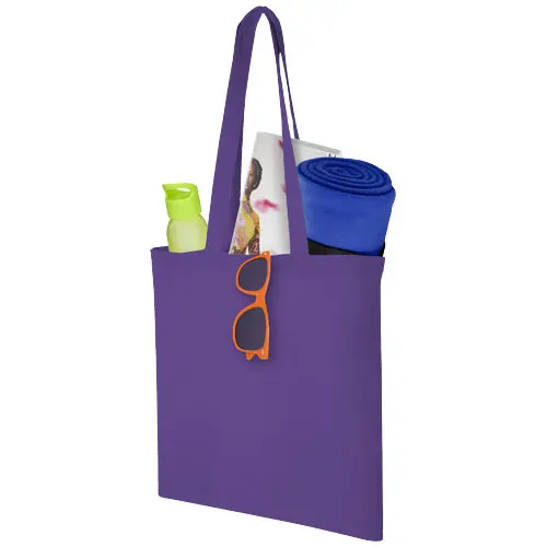 Shopper in cotone con manici lunghi da 100gr 38x42cm