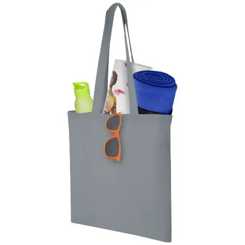 Shopper in cotone con manici lunghi da 100gr 38x42cm