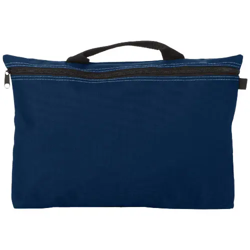 Borsa porta documenti A4 in poliestere 600D con cerniera e passante porta penna 39x4x27cm