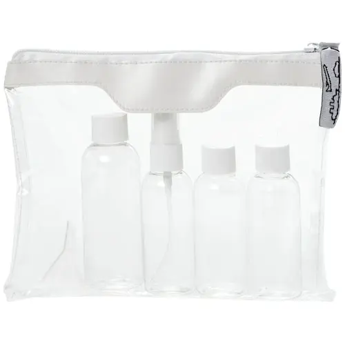 Set di flaconi da viaggio per aereo