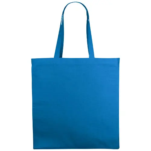 Shopper in cotone con manici lunghi con soffietto disponibile in vari colori da 220gr 38X8X41cm