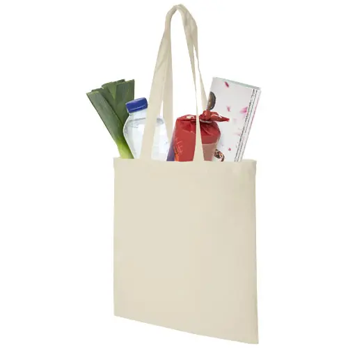 Shopper in cotone con manici lunghi in diverse colorazioni da 140gr 38X42cm