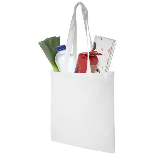 Shopper in cotone con manici lunghi in diverse colorazioni da 140gr 38X42cm