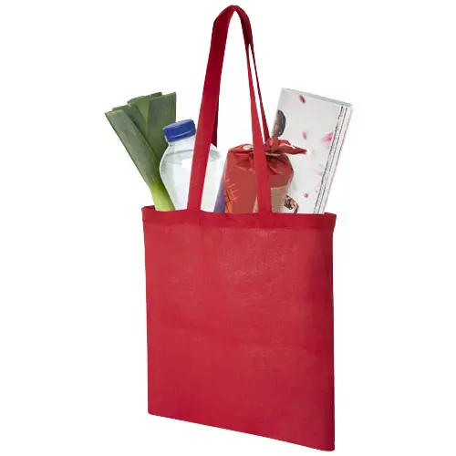 Shopper in cotone con manici lunghi in diverse colorazioni da 140gr 38X42cm
