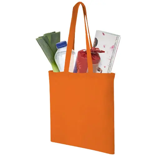 Shopper in cotone con manici lunghi in diverse colorazioni da 140gr 38X42cm