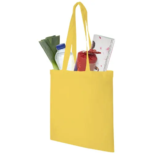 Shopper in cotone con manici lunghi in diverse colorazioni da 140gr 38X42cm