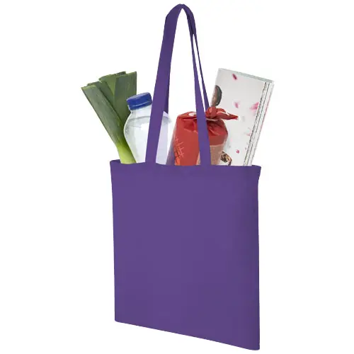 Shopper in cotone con manici lunghi in diverse colorazioni da 140gr 38X42cm