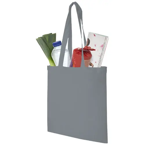 Shopper in cotone con manici lunghi in diverse colorazioni da 140gr 38X42cm