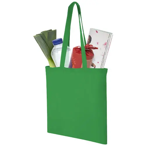 Shopper in cotone con manici lunghi in diverse colorazioni da 140gr 38X42cm