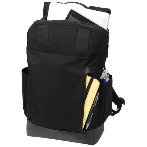 Zaino porta pc da 15.6" in poliestere 300D con patella superiore e organizer frontale