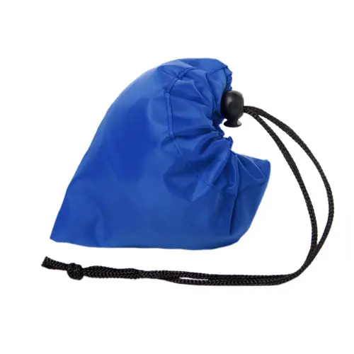 Shopper pieghevole in RPET con manici lunghi e chiusura a coulisse in diverse colorazioni 38x40cm