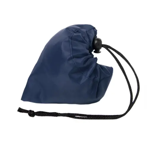 Shopper pieghevole in RPET con manici lunghi e chiusura a coulisse in diverse colorazioni 38x40cm