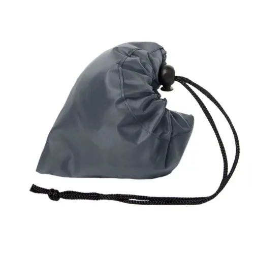 Shopper pieghevole in RPET con manici lunghi e chiusura a coulisse in diverse colorazioni 38x40cm