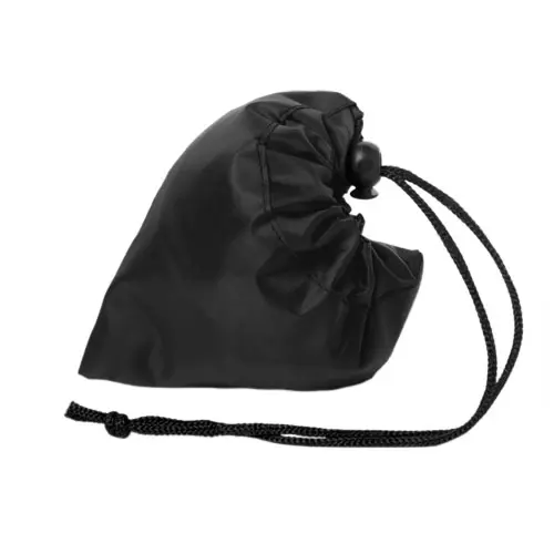 Shopper pieghevole in RPET con manici lunghi e chiusura a coulisse in diverse colorazioni 38x40cm