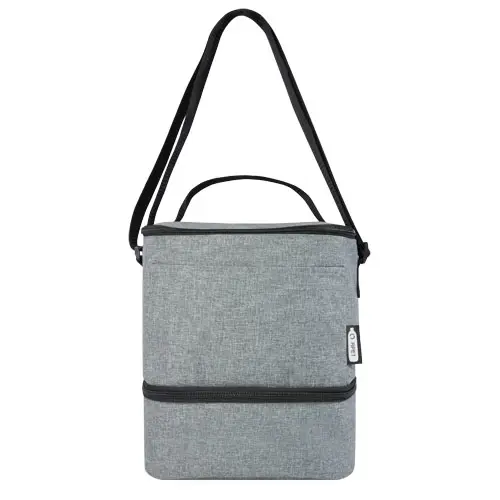 Borsa termica portapranzo a doppio scomparto in RPET da 7L per 9 lattine 21.5x17.5x25.5cm