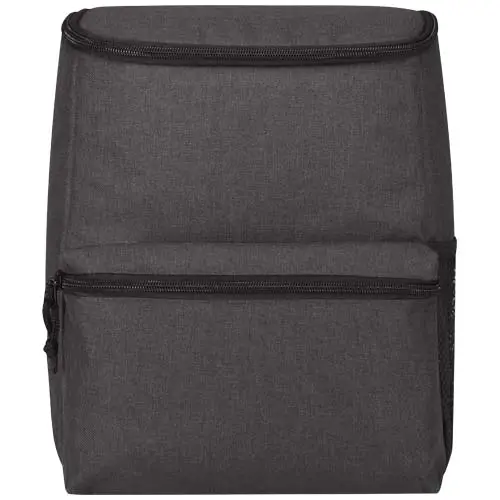 Zaino termico in RPET con spallacci imbottiti regolabili tasca laterale in rete e tasca anteriore con cerniera da 12L 25.5x16.5x32.5cm