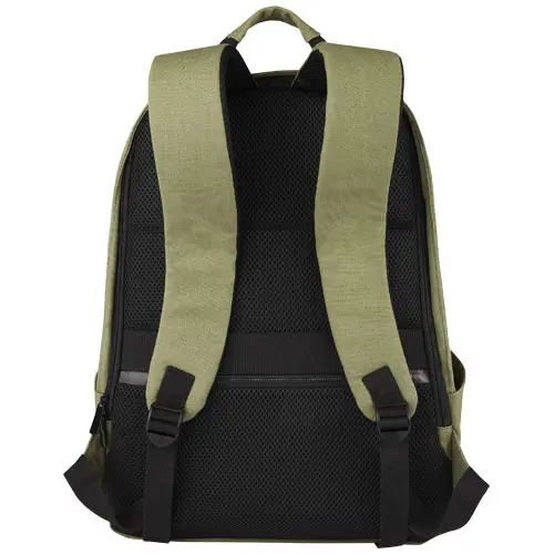 Zaino porta pc multitasca da 15.6" in cotone riciclato certificato con tasca antifurto