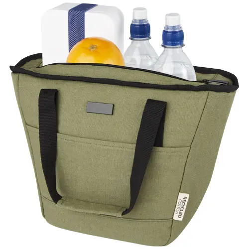 Borsa termica in tela riciclata certificata da 6L per 9 lattine 29x15x25cm